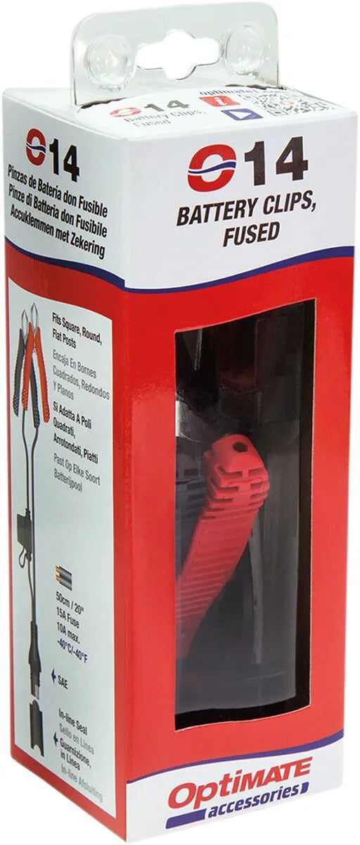 Tecmate Optimate Battery Clips - 10 Amp