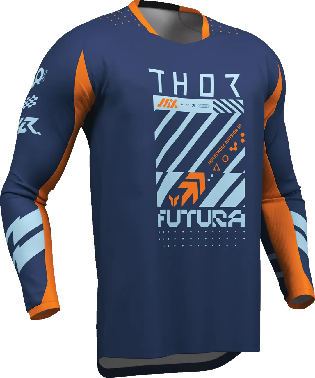 Thor Launchmode Futura Jersey - Orange/Navy/Light Blue
