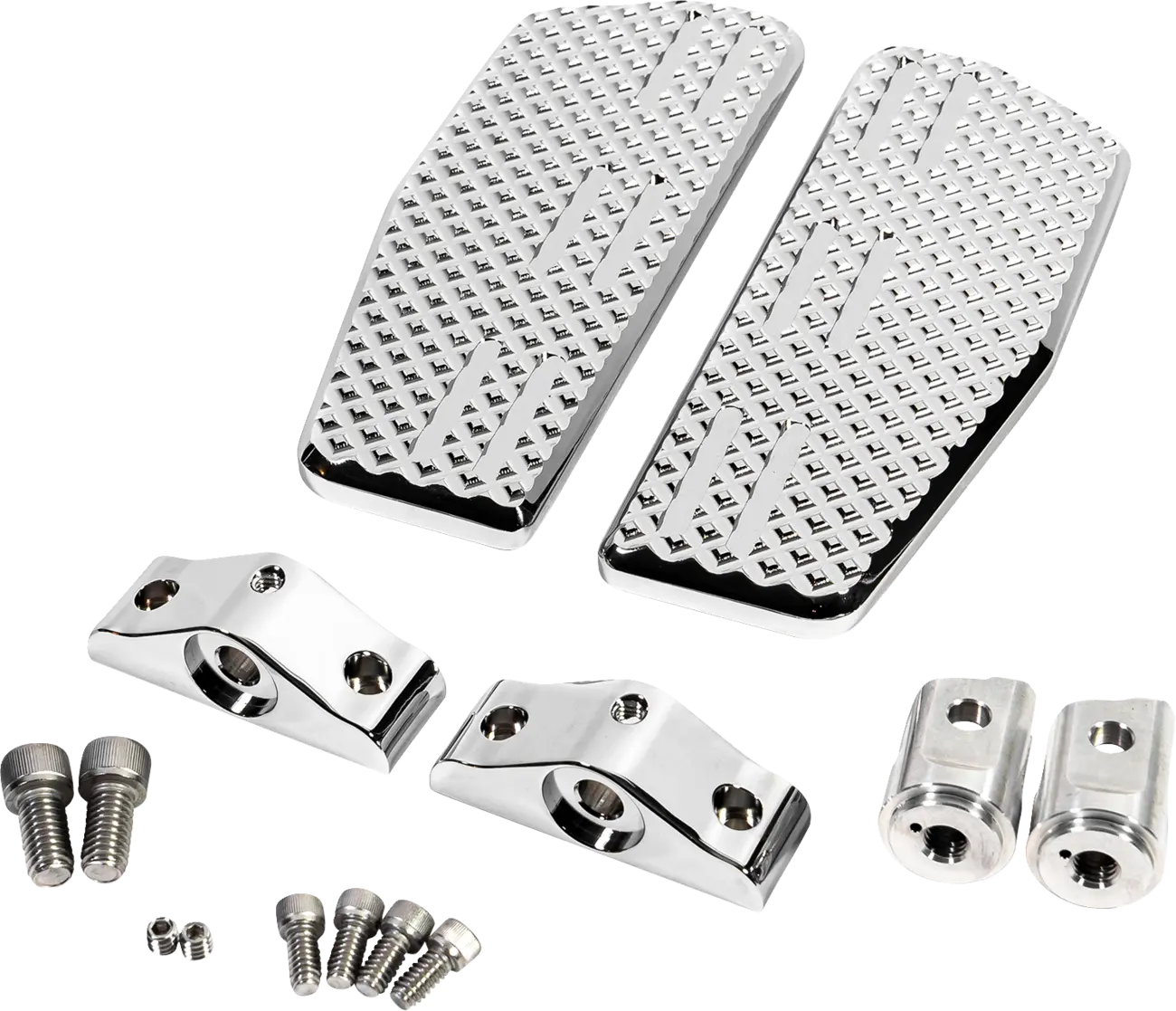 La Choppers Mini Floorboards - Chrome Billet Aluminum
