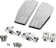 La Choppers Mini Floorboards - Chrome Billet Aluminum