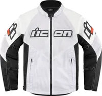 Icon Mesh Af™ Leather Jacket - Black/White