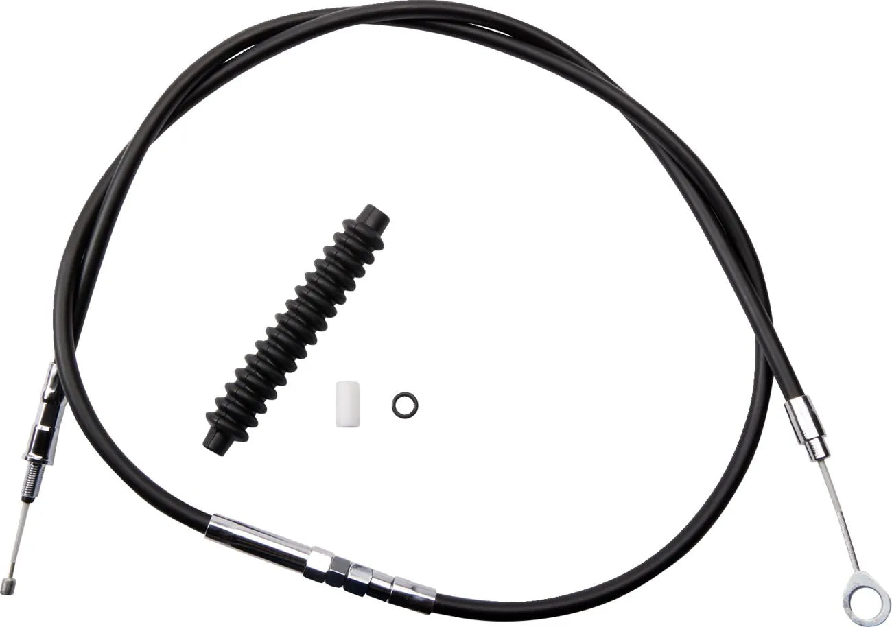Drag Specialties High-efficiency Clutch Cable - Black Vinyl