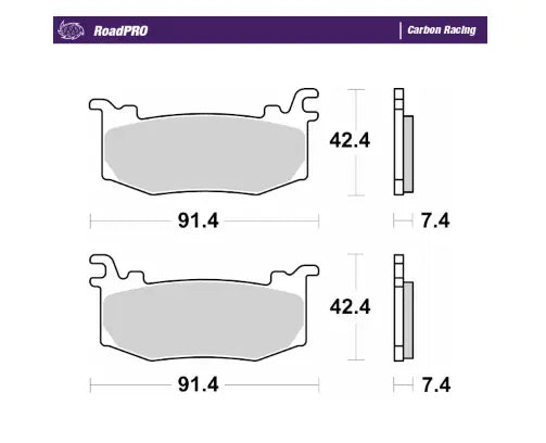 Moto-master Roadpro Carbon Racing Brake Pads