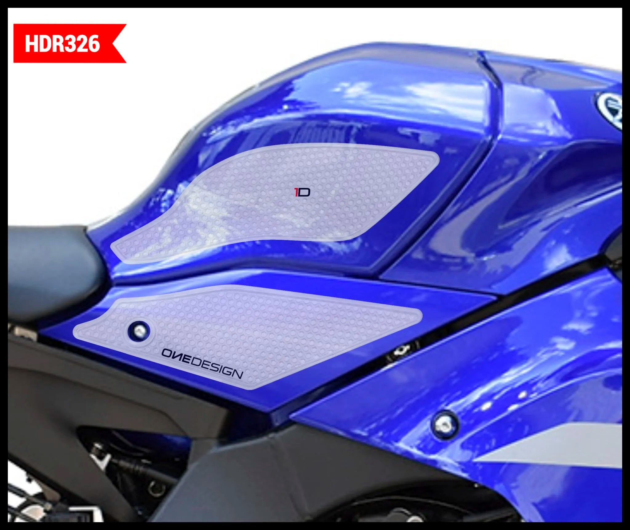 Onedesign Tank Grip - Clear Resin Tank Pad For Yamaha
