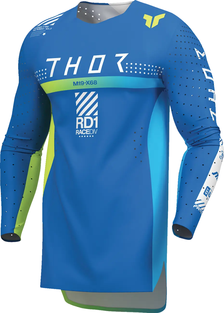 Thor Sportmode Synth Jersey - Blue/Yellow/White