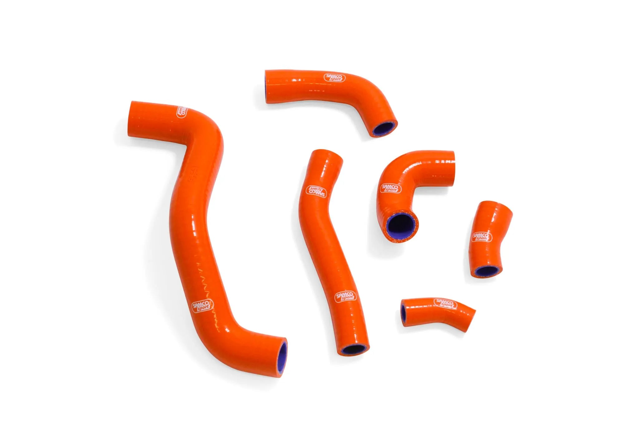 Samco Sport Radiator Hose Kit - Orange Silicone
