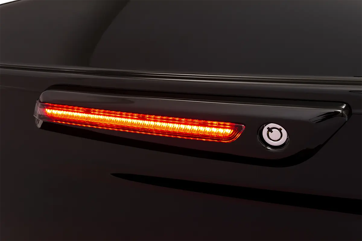 Ciro Led Saddlebag Hinge Covers - Black