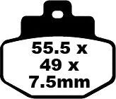 Ebc Sfa Series Organic Scooter Brake Pads