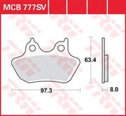 Trw Sv Series Sintered Brake Pads For Front Brake