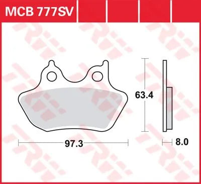 Trw Sv Series Sintered Brake Pads For Front Brake