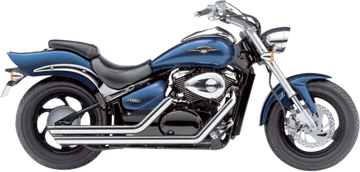 Cobra Streetrod Slashdown Exhaust System - Chrome 2-into-2