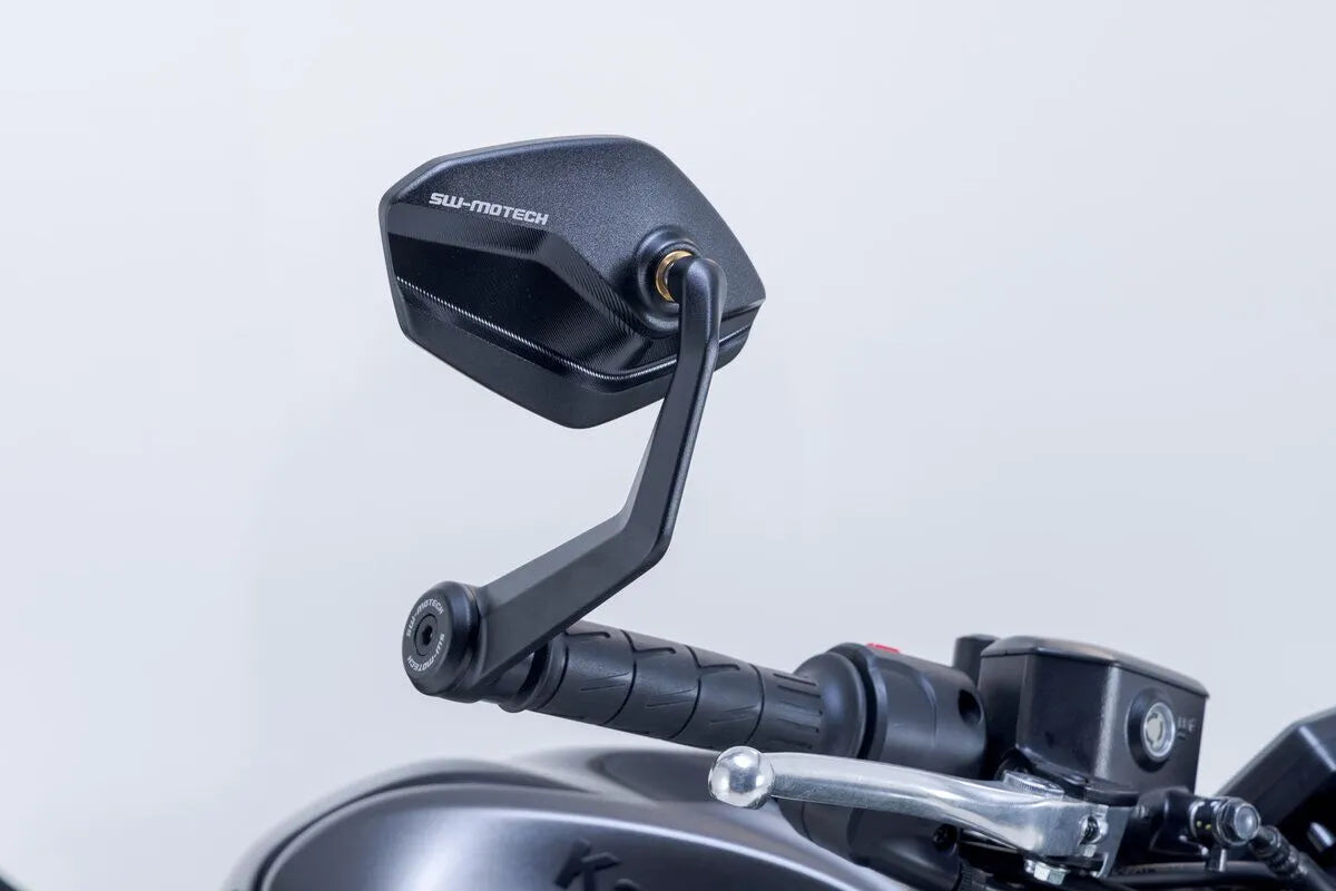 Sw-motech Bar End Mirrors - Black Aluminum