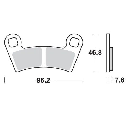 Moto-master Nitro Atv Brake Pads - Sintered Metal