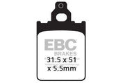 Ebc Sfac Carbon Scooter Brake Pads For Enhanced Durability
