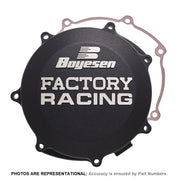 Boyesen Factory Clutch Cover - Black Anodized Aluminum
