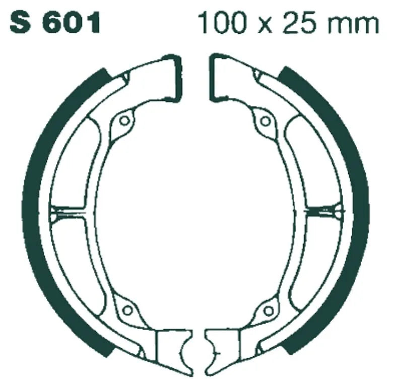 Ebc Standard Brake Shoes - Organic Base
