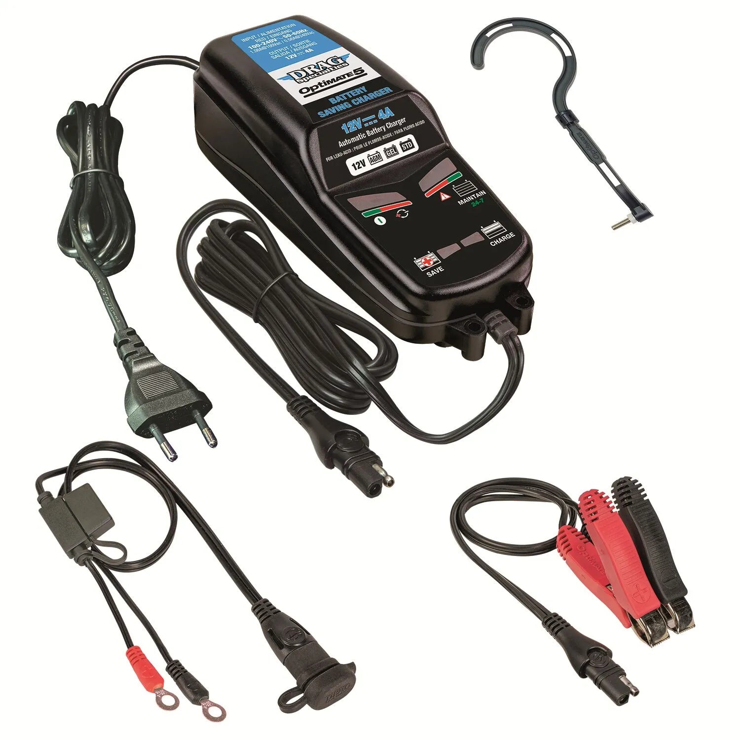 Drag Specialties Optimate 5: 12v 4a Battery Charger