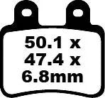 Ebc Sfa Series Organic Brake Pads For Scooters