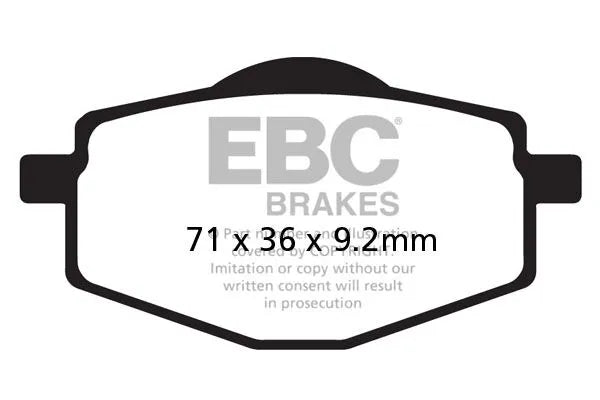 Ebc Sfa-hh Series Sintered Scooter Brake Pads