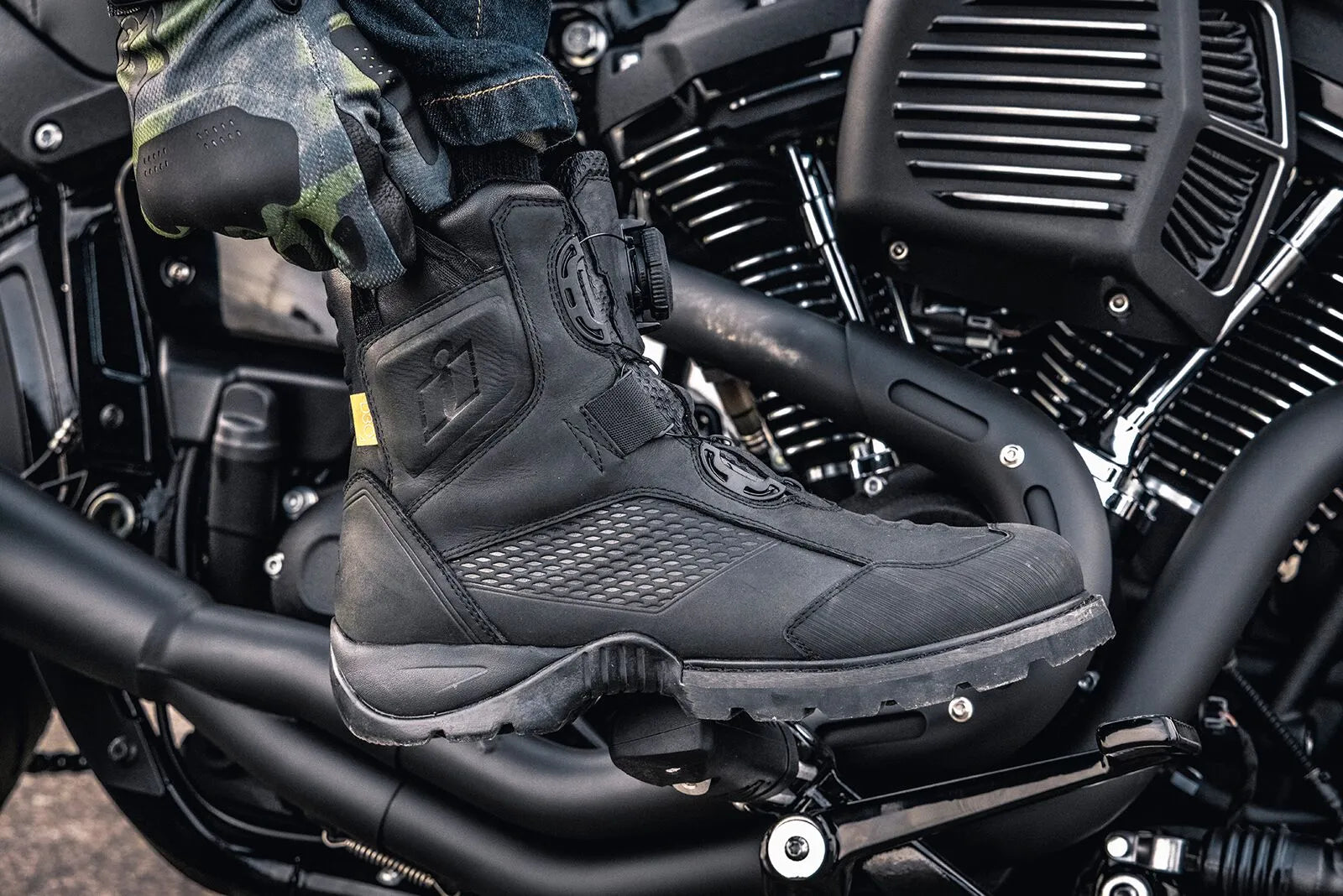 Icon Stormhawk Motorcycle Boots