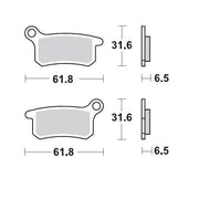 Moto-master Racing Brake Pads Offroad Sintered Metal