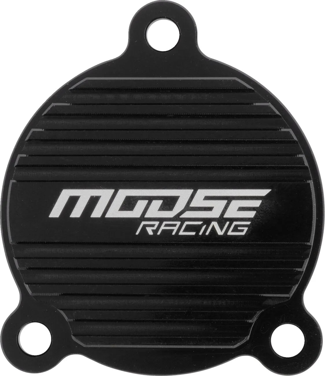 Moose Offroad Machined Oil Filter Cover - Black Aluminum