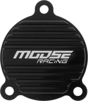Moose Offroad Machined Oil Filter Cover - Black Aluminum