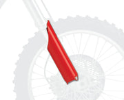 Polisport Fork Guard Cover - Red Plastic