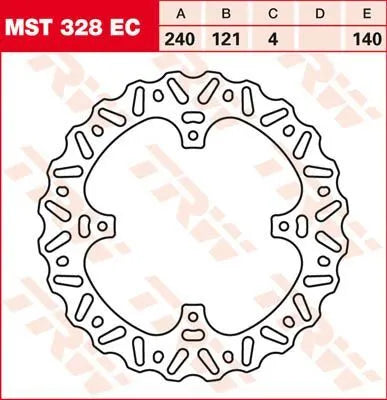 Trw Ec Cross Design Brake Rotor