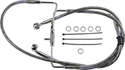 Drag Specialties Extended Brake Line 39" Stainless Steel Front