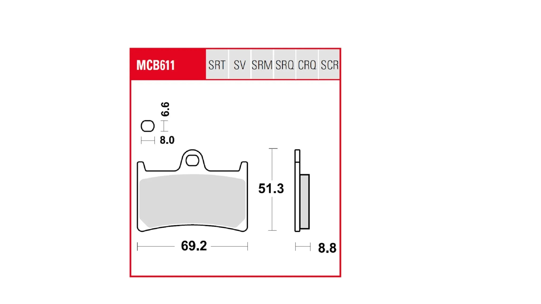 Trw Trq Sintered Race Brake Pad Set