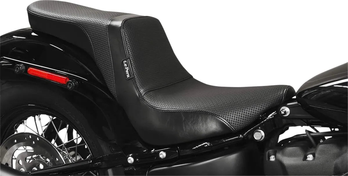 Le Pera Daytona 2-up Seat - Black Vinyl