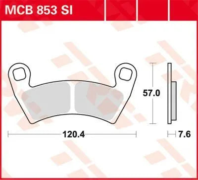 Trw Si Series Sintered Off-road Brake Pads