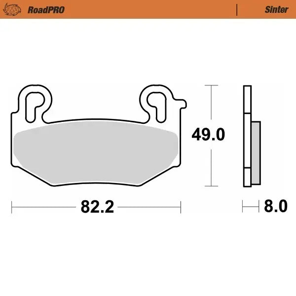 Moto-master Roadpro Sinter Brake Pad Front