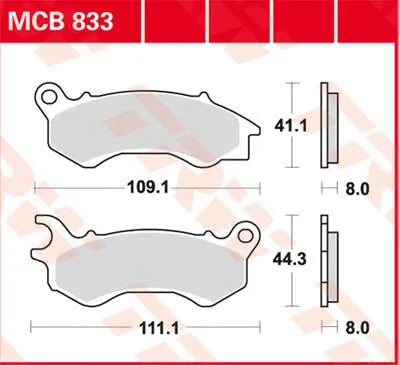 Trw Srm Series Sintered Scooter Brake Pads