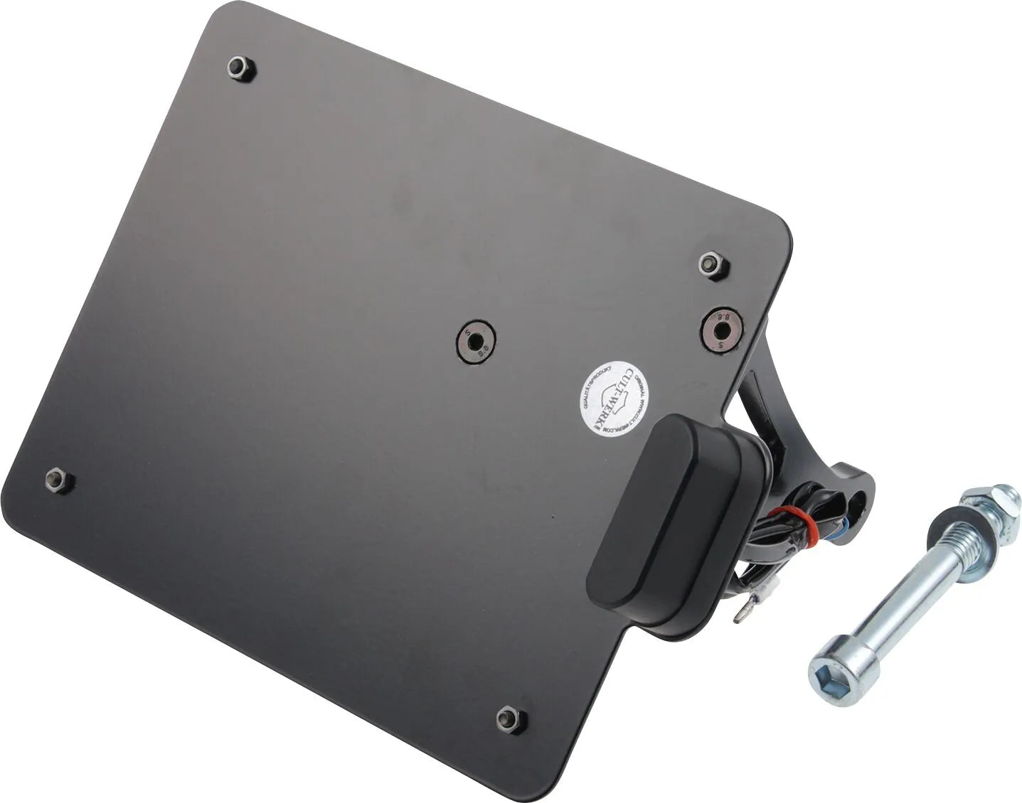 Cult Werk License Plate Holder With Led Light