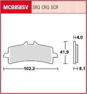 Trw Scr Series Sintered Race Brake Pads