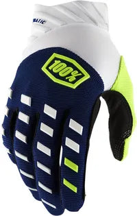 100% Airmatic Gloves For Motocross - Navy/White