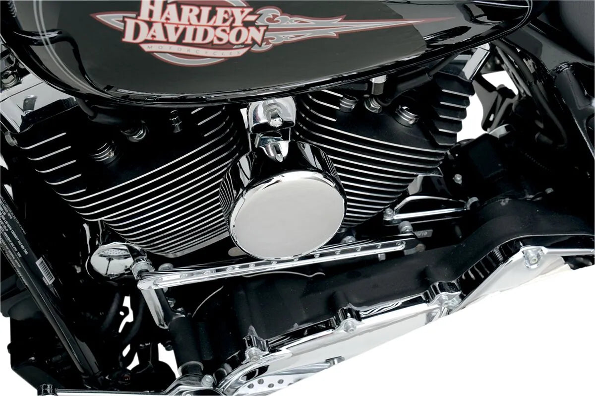 Drag Specialties Horn Cover - Chrome Steel, 4-5/8"