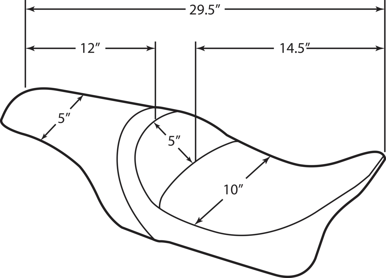 Drag Specialties Predator Seat - Black