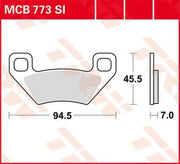 Trw Si Series Sintered Off-road Brake Pads