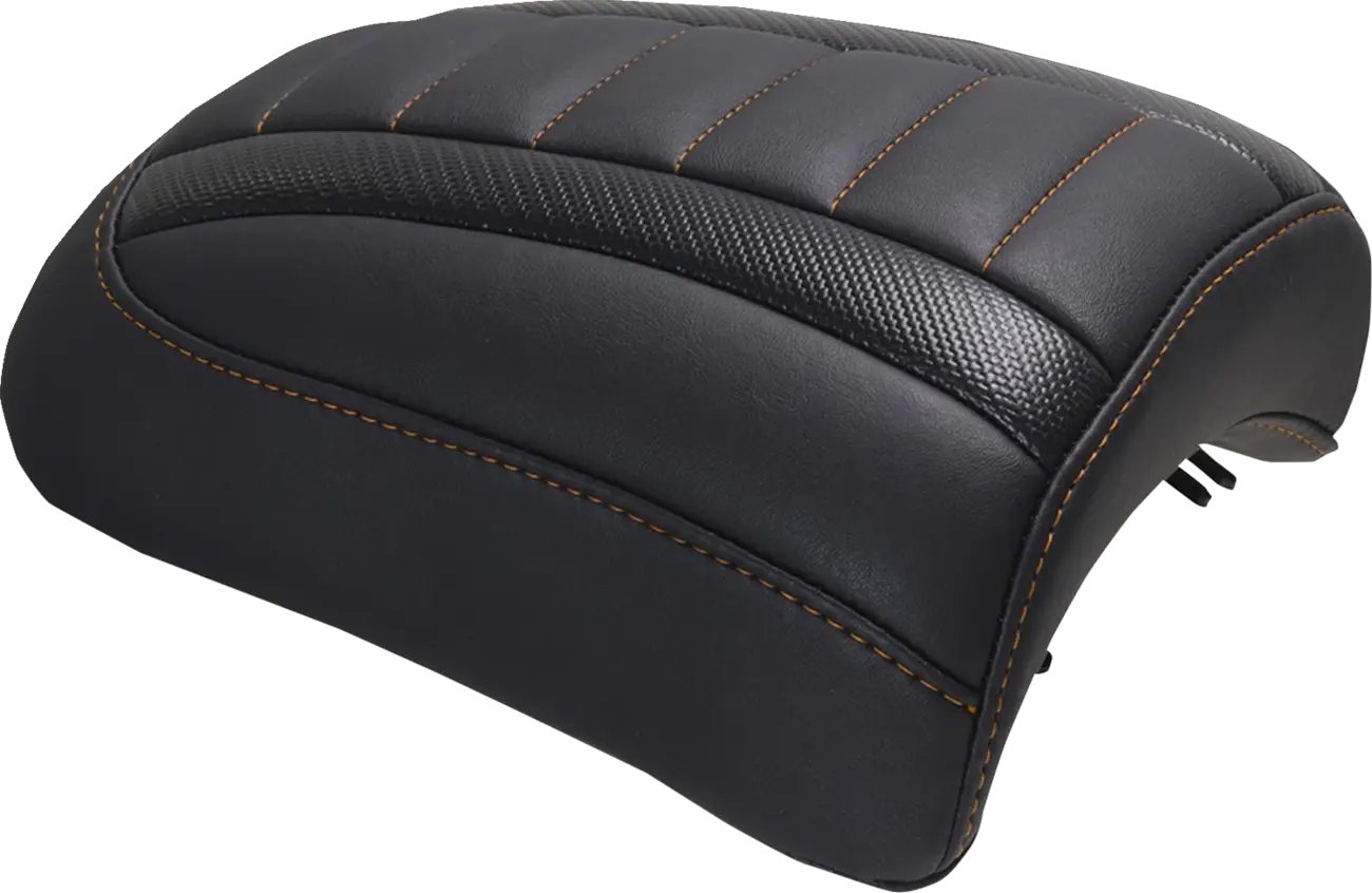 Mustang Padded Passenger Seat Cowl - Black/orange