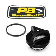 Pro Bolt Aluminum Oil Filler Cap Kit - Black