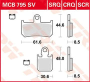Trw Scr Series Sintered Race Brake Pads - Professional Use