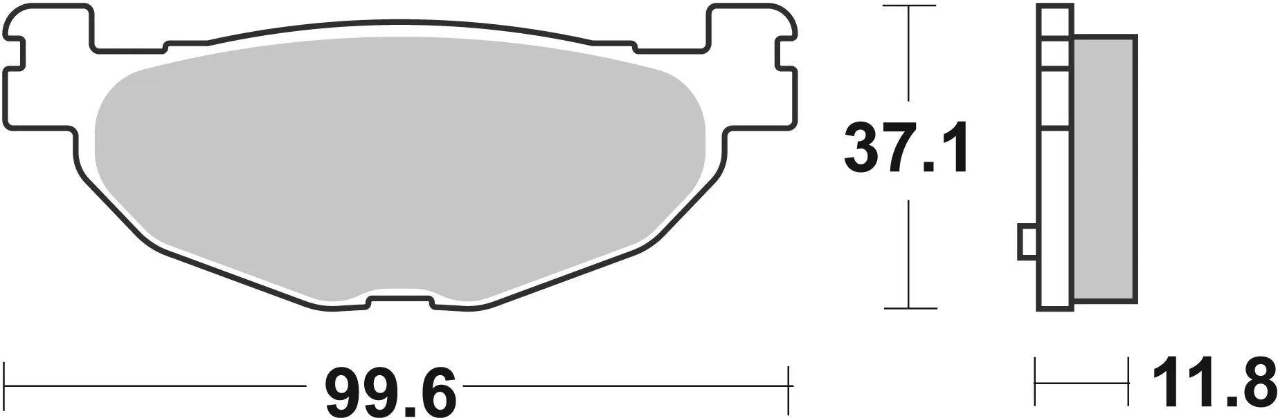 Sbs Ms Scooter Maxi Sintered Brake Pads