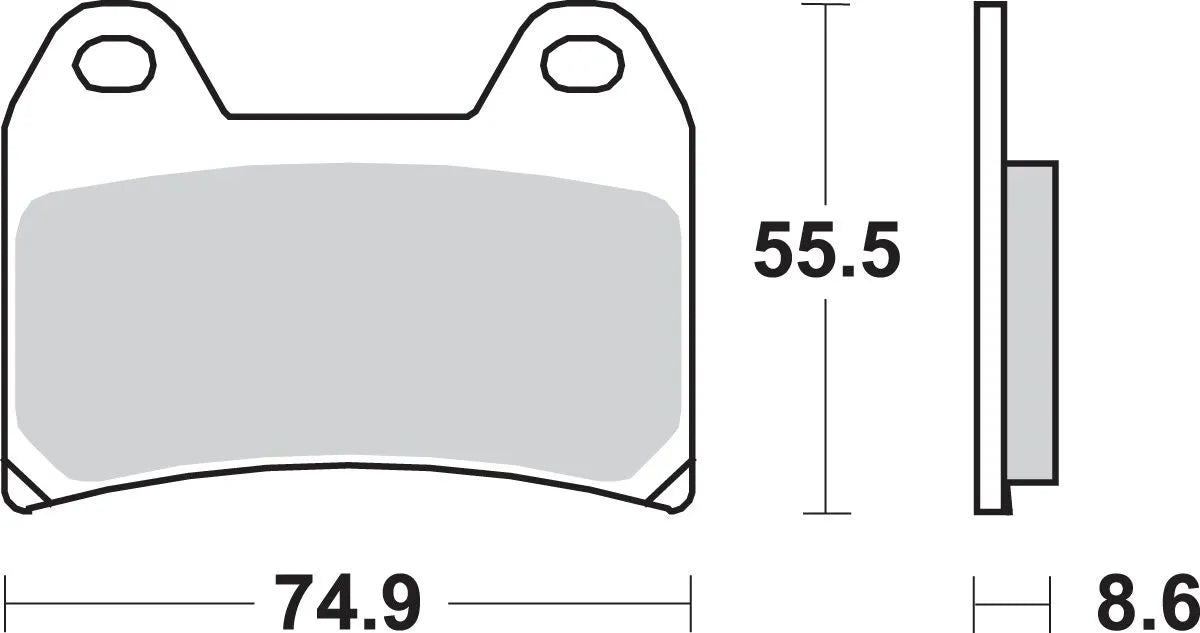 Sbs Hs Street Excel Sintered Front Brake Pads