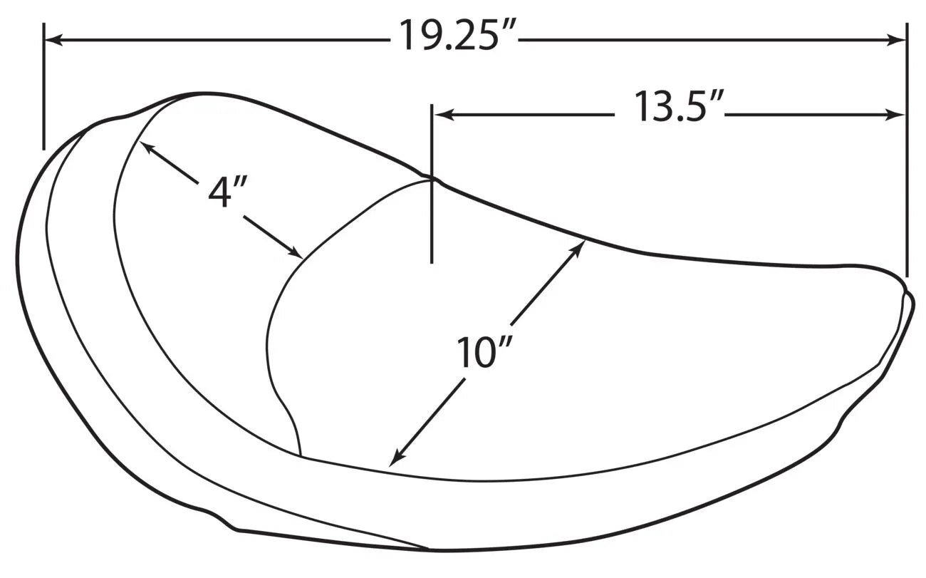 Drag Specialties Wide Solo Seat