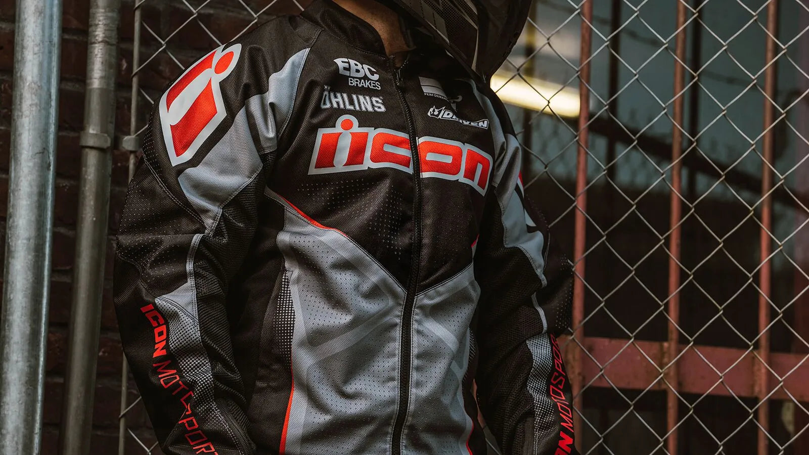 Icon Hooligan Ultrabolt Jacket - Black/Gray/Red