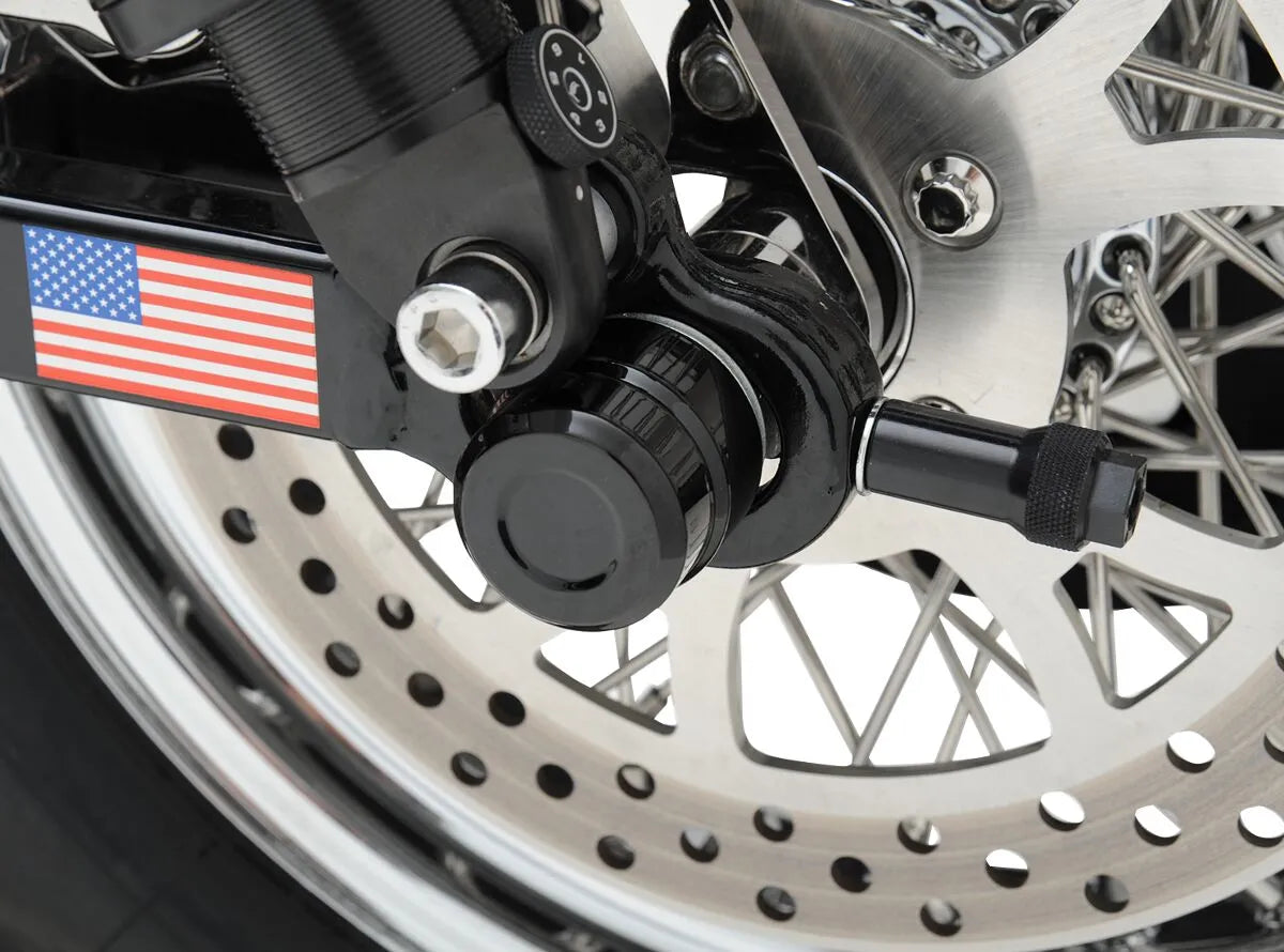 Drag Specialties Billet Axle Caps - Black