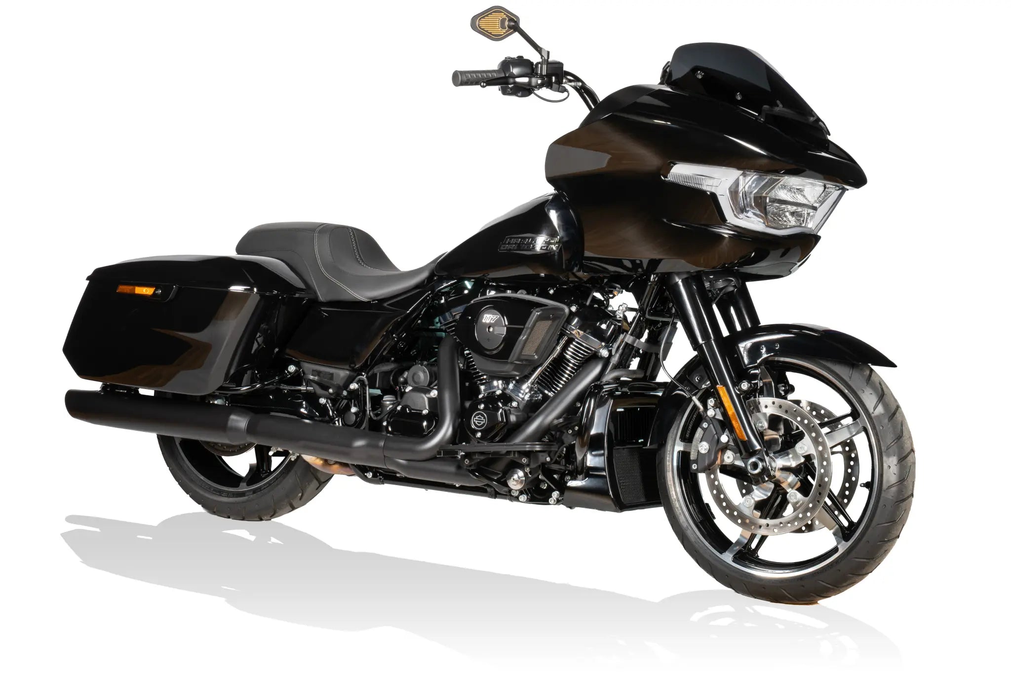 Drag Specialties Mirror - 18 Cm Stem - Black & Gold